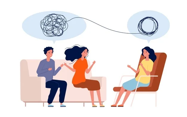 doctor ayuda al paciente psicologia problemas tratamiento mental pareja ayuda psicoterapia