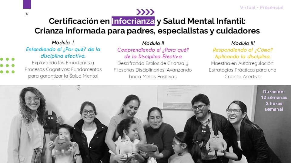 Certificación en Infocrianza y Salud Mental Infantil