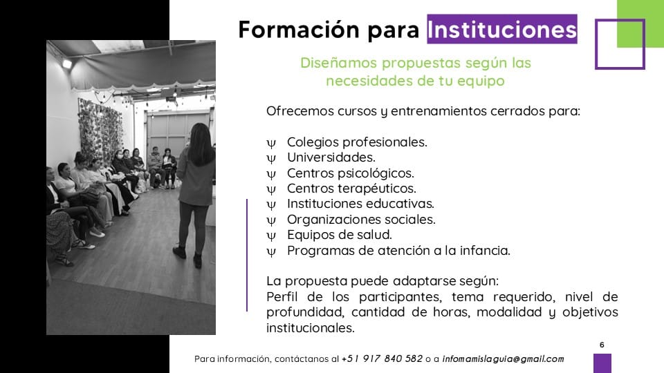 Formación para instituciones